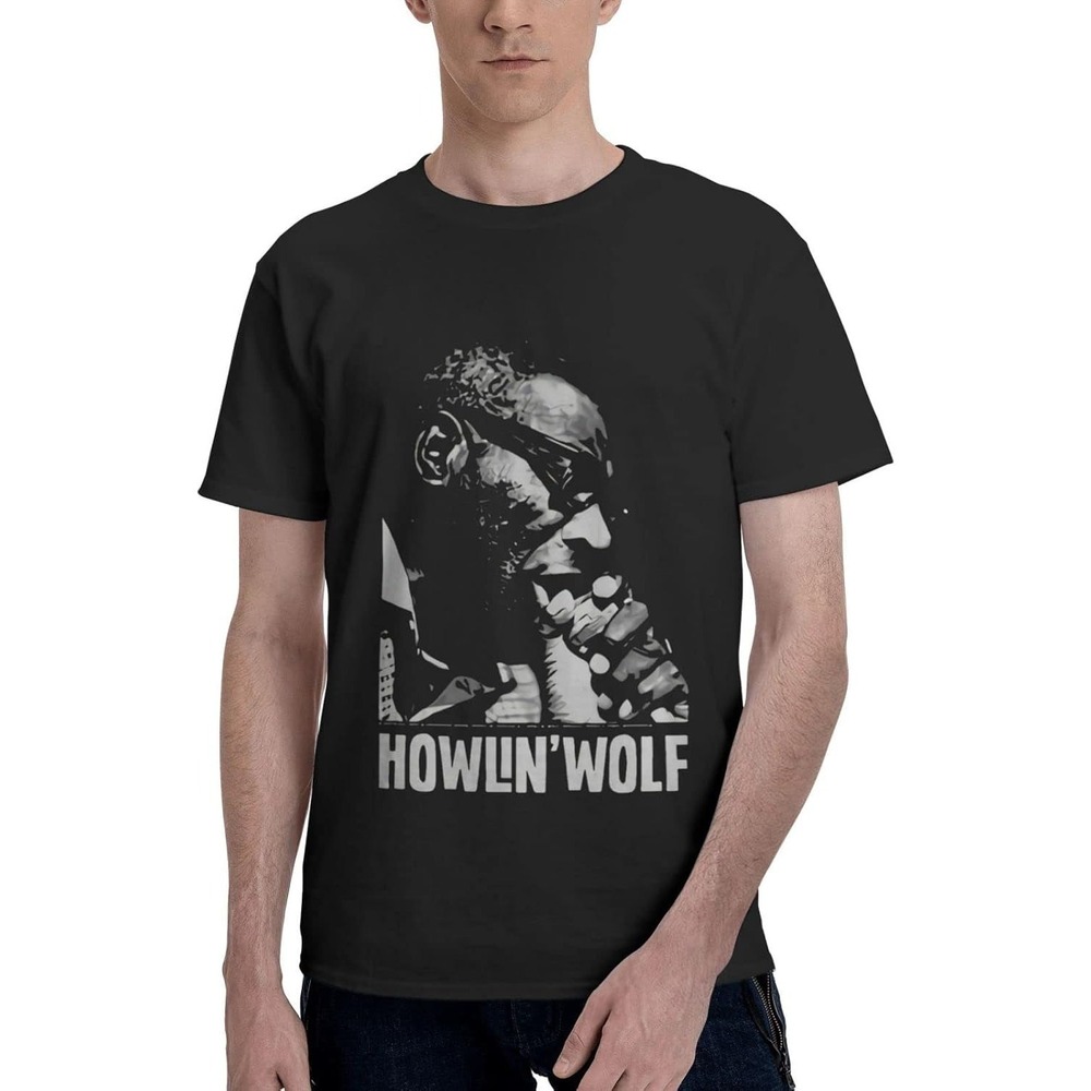 WOLWES Howlin Wolf T Shirt Black